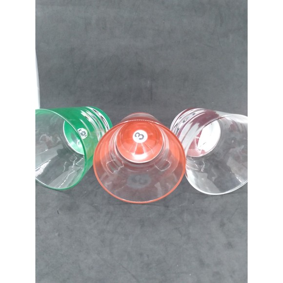 Vtg Luminarc MCM Barware Pool parlor double old fashioned glassware 10.25 oz - Picture 3 of 12